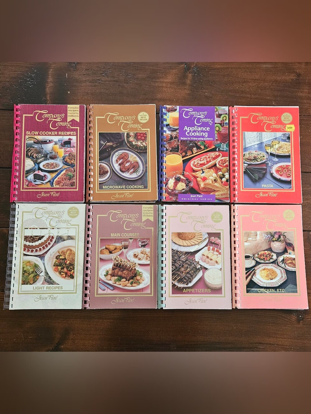Company's Coming Jean Pare 8 Cookbook Spiralbound Bundle Cooking Appliances